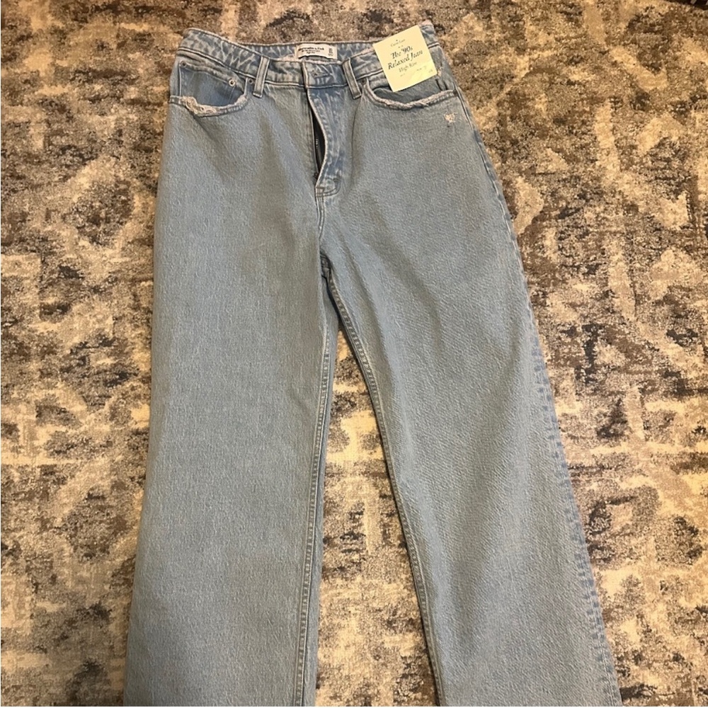 NWT Abercrombie & Fitch Curve Love 90’s relaxed high rise